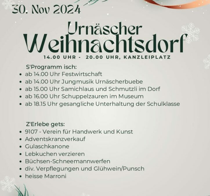 Urnäscher Weihnachtsdorf